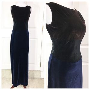 Moschino velvet colorblock dress